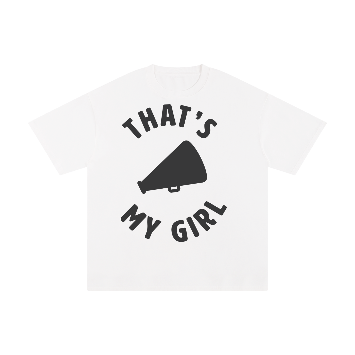That's My Girl- Cheer Mom T Shirt in White